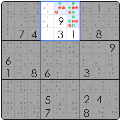 sudoku coloring
